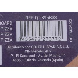 Tabla redonda para pizza Quttin 33x1,7 cm (6 Unidades) Tabla redonda para pizza Quttin 33x1,7 cm (6 Unidades)