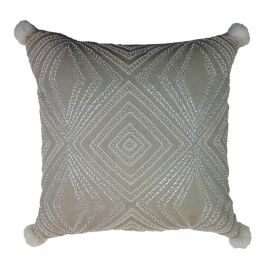 Funda Cojin DKD Home Decor Gris 1 x 50 x 50 cm Funda Cojin DKD Home Decor Gris 1 x 50 x 50 cm