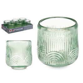 Portavela Circulo Raya Grd Verde Giftdecor 9X9CM (12 Unidades) Precio: 41.50000041. SKU: B173TPCHNF