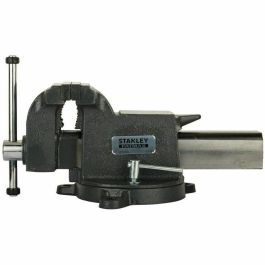 Stanley Prensa de banco 125 mm de hierro fundido de alta resistencia para trabajo Stanley Prensa de banco 125 mm de hierro fundido de alta resistencia para trabajo