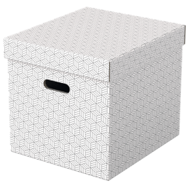 Caja Almacenamiento Esselte Cubica Color Blanco 365x320x315 mm Pack De 3 Unidades Precio: 22.79000031. SKU: B1E4YETPPB