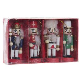 Figura Navidad Fantasia DKD Home Decor Rojo Azul 3 x 10 x 3 cm (4 Unidades) Figura Navidad Fantasia DKD Home Decor Rojo Azul 3 x 10 x 3 cm (4 Unidades)