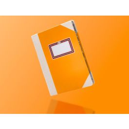 Libro Cartone Cosido Fernandes Flecha Din A6+ Rayado Horizontal 50 Hojas 100 gr Naranja