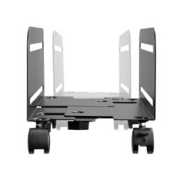 Ewent EW1291 Soporte de CPU Móvil Universal con Ruedas, Base Ajustable, Negro