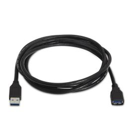 AISENS - CABLE USB 3.0, TIPO A/M-A/H, NEGRO, 1.0M