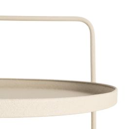 Mesita Beige Metal 56 X 56 X 60 cm