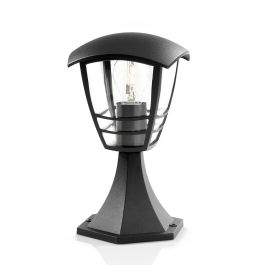 Philips Farol de Pedestal Creek E27 60W Negro IP44 Sin Bombilla Aluminio Altura 30cm