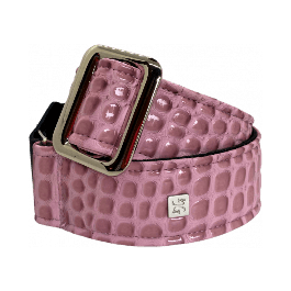 GETM Correa Guitarra Bajo Dusty Lilac Polipiel Nailon Piel Ajustable 165cm