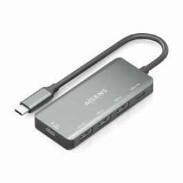 Hub USB Aisens A109-0945 Gris 100 W