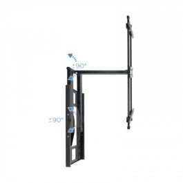 Tooq Soporte de Pared Orientable/Inclinable LP4380XL-B para TV de 43-80" hasta 50kg con Extensión y Gestión de Cables
