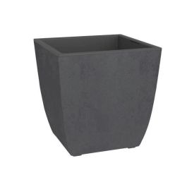 Jardinera - DIVA BASALT - Gris antracita - Cuadrada - 42 L - 43,5 x 43,5 x Al. 44,2 cm - EDA - Caja interior extraíble