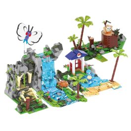 Mega Bloks Pokemon Expedición Jungla HHN61 Set de Construcción con 4 Personajes y 1350 Piezas +8 Años