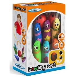 Stamp Juego de Bolos de Espuma Acolchada para Niños con 6 Bolos de 14 cm y 2 Bolas de 3.5 Pulgadas para Interior/Exterior Seguro