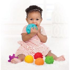 pelotas sensoriales - INFANTINO - Juguete para bebé - Color azul - Plástico blando pelotas sensoriales - INFANTINO - Juguete para bebé - Color azul - Plástico blando