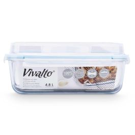 Fiambrera Borosilicato Hermetica C Asa 4800Ml Vivalto 32X13CM (6 Unidades) Fiambrera Borosilicato Hermetica C Asa 4800Ml Vivalto 32X13CM (6 Unidades)
