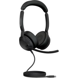 Jabra Evolve2 50 MS Stereo Auriculares Inalámbricos y Alámbricos para Oficina/Centro de Llamadas Optimizados para Microsoft Teams Negros