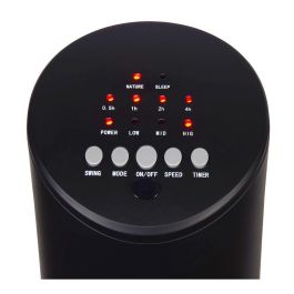 Ventilador de torre. potencia: 60 W, mando a distancia, negro 28 x 78,3 cm