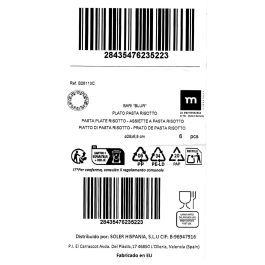 La Mediterranea Plato Pasta Risotto Blur 28 cm (6 Unidades)