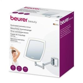 Beurer BS-89 Espejo Cosmético con Luz LED de Pared y 5 Aumentos para Cuidado Diario