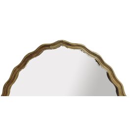 DKD Home Decor Espejo Cottage Marrón 76 x 3 x 117 cm Ondulado Mango para Decoración del Hogar