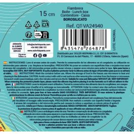 Quttin Fiambrera Redonda con Tapa, 400 cc, Ø15x6.2 cm (12 Unidades)