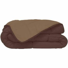 Toison D'Or Edredón CALGARY Microfibra 400g/m² 200x200cm Choco & Moka Relleno Fibra Hueca Poliéster OEKO TEX Ignífugo Acolchado Cuadros