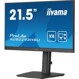 Iiyama Monitor Ips de 21.5’’ sin Bordes de 3 Lados y con Concentrador Usb, Frecuencia de Actualización de 100Hz y con Soporte Ajustable En Altura