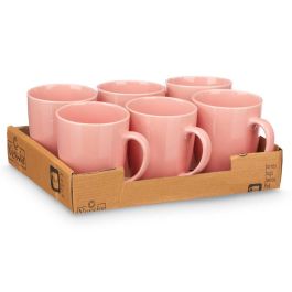 Jarra Mug Rosa Palo 330 Ml Vessia 11X10CM (24 Unidades) Jarra Mug Rosa Palo 330 Ml Vessia 11X10CM (24 Unidades)