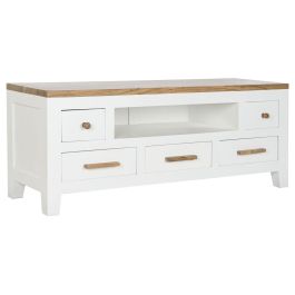 Mueble Tv Urban DKD Home Decor Blanco Marron 40 x 50 x 125 cm Mueble Tv Urban DKD Home Decor Blanco Marron 40 x 50 x 125 cm
