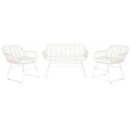 Sofa Terraza Y Jardin DKD Home Decor Blanco Blanco 74 x 84 x 124 cm Set de 4 Sofa Terraza Y Jardin DKD Home Decor Blanco Blanco 74 x 84 x 124 cm Set de 4