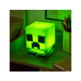 Wondee Lampara Creeper de Silicona Minecraft Luz Nocturna Pixelada