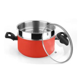 Olla maxima + tapa + steamer roja aluminio 3004 fagor ø20x10cm Precio: 37.59000036. SKU: S7905881