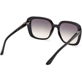 Guess GU7863 01B Gafas de Sol para Mujer, Montura Cuadrada Negra Brillante, Lentes Degradadas Ahumadas, 58mm, Patilla 140mm