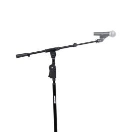 Soporte De Micrófono De Suelo Con Base Trípode, Altura Regulable Y Mango Ergonómico