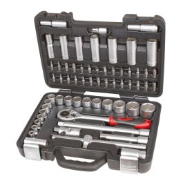 Ratio Maletín Profesional de Herramientas con 62 Piezas, Vasos de 1/2 Pulgada y Sistema Locksystem Precio: 84.95000052. SKU: B1KBSJQMVG