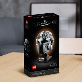 LEGO 75328 Star Wars The Mandalorian Helmet Kit de Modelo Coleccionable para Construir, Decorar y Regalar para Adultos