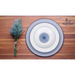Santa Clara Vajilla Diana 18 Piezas, Porcelana Extra Blanca, Lavavajillas y Microondas (2 Unidades)