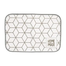 Kinvara Mantel Individual Rizo Home Made Gris y Blanco 33x48 cm (0.3cm alto) (Set de 24)