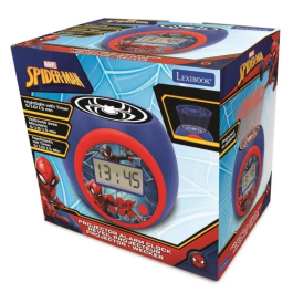 Lexibook Spider-Man Proyector Reloj Despertador con Función de Temporizador y Proyección de Araña en 3 Colores