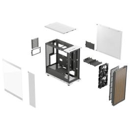 Fractal Caja North Blanca Cristal Templado Clear Tint FD-C-NOR1C-04 Fractal Caja North Blanca Cristal Templado Clear Tint FD-C-NOR1C-04