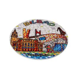 Salvamantel Bilbao Versa 20x20 cm cerámica base corcho (4 Unidades)