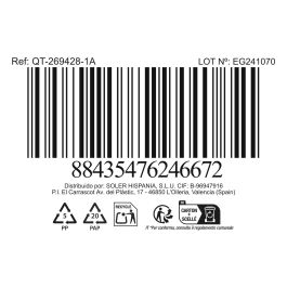 Quttin Olla con Tapa Acero Inoxidable 28 cm / 10 L Modelo New Caesar