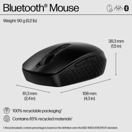 HP 420 Ratón Bluetooth Programable Portátil para 3 Dispositivos y 6 Botones Personalizables