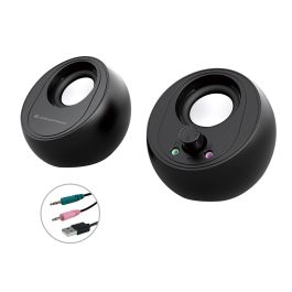 CONCEPTRONIC ALTAVOCES 2.0 BJORN01B 10W COLOR NEGRO JACK 3.5" Y BLUETOOTH ALIMENTACION USB Precio: 18.49999976. SKU: B19JKB5QT7
