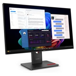 Lenovo Monitor T27UD-40 27" 4K UHD IPS USB-C, HDMI, DP, 100W Power Delivery, Antirreflectante, 6ms, Negro