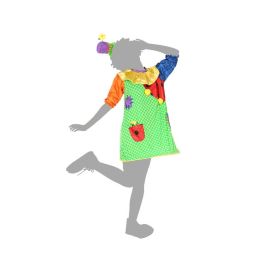 Disfraz para Adultos Multicolor Payasa Circo (2 Piezas) M/L