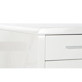 DKD Home Decor Escritorio Moderno Blanco Plateado de MDF y Metal, Desmontable, 120 cm Ancho x 55 cm Fondo x 76 cm Alto DKD Home Decor Escritorio Moderno Blanco Plateado de MDF y Metal, Desmontable, 120 cm Ancho x 55 cm Fondo x 76 cm Alto