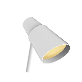 Q-connect Lámpara Escritorio LED 6W 360lm Táctil 3 Niveles Luz Nocturna Cabeza Orientable Blanco