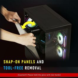 Bitfenix BIT4712883219740 Caja de PC CETO Basic Semitorre ATX Sin Fuente de Alimentación Blanco