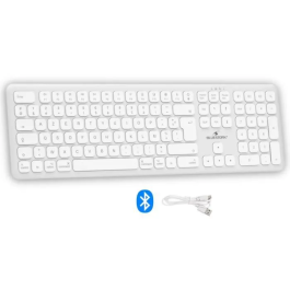 Bluestork BLU3760162050172 Teclado Inalambrico Bluetooth Tamaño Completo Compatible con Mac Blanco Precio: 48.50000045. SKU: B157K25NBX